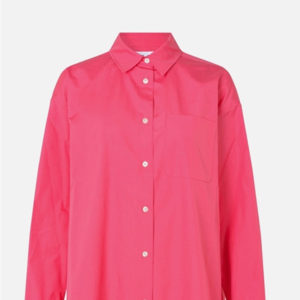 Samsoe pink oversized organic cotton shirt, unworn!